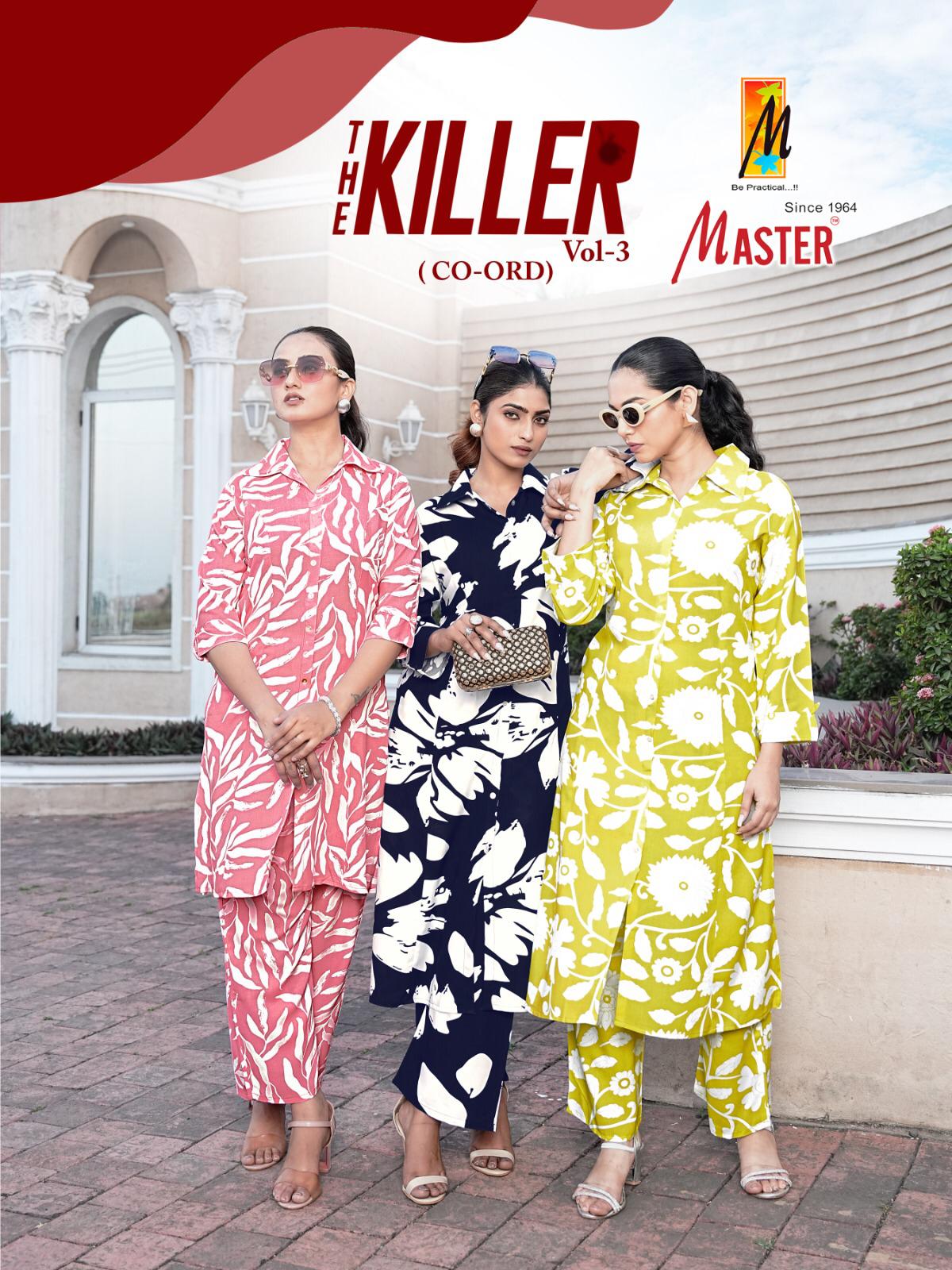 Killer Vol 3 Master Rayon Co Ord Set Exporter Ahmedabad