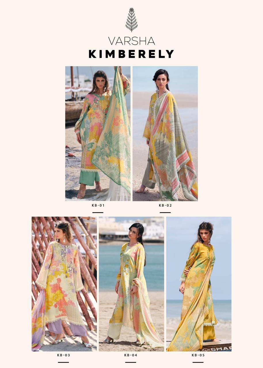 Kimberely Varsha Fashions Cotton Linen Pant Style Suits