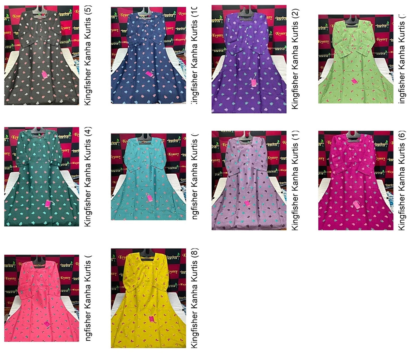 Kingfisher Kanha Slub Kurtis Wholesale Price