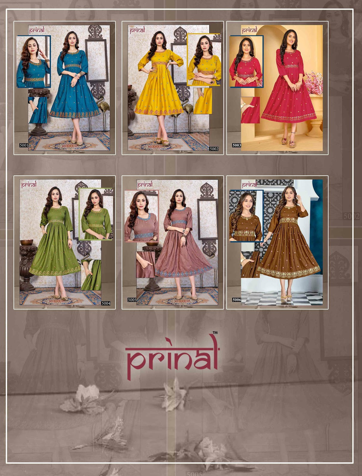 Kinjal Prinal Dobby Kurti With Pocket Supplier Ahmedabad