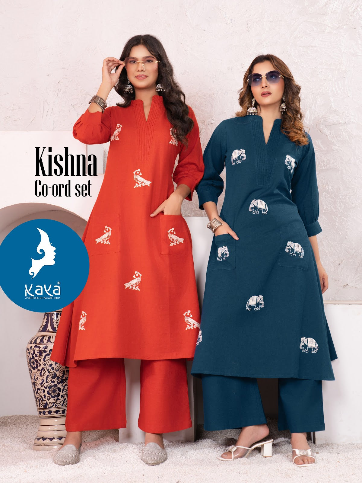 Kishna Kaya Cotton Co Ord Set Wholesale Rate