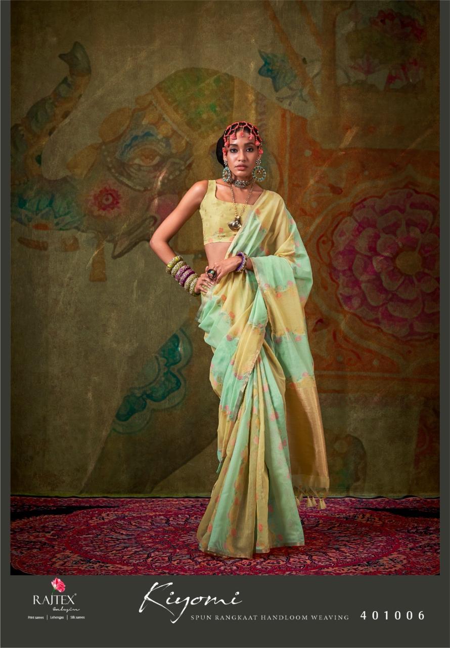 Kiyomi 401001-401006 Rajtex Spun Sarees Wholesale Rate