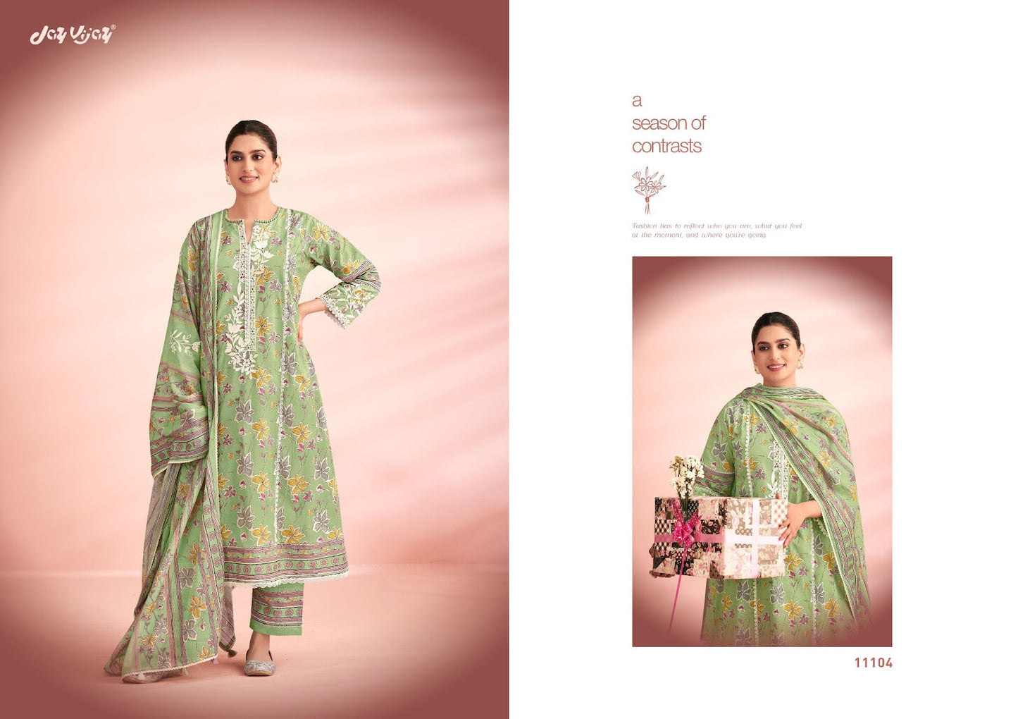 Knock Knock Jay Vijay Cotton Pant Style Suits Wholesaler Gujarat