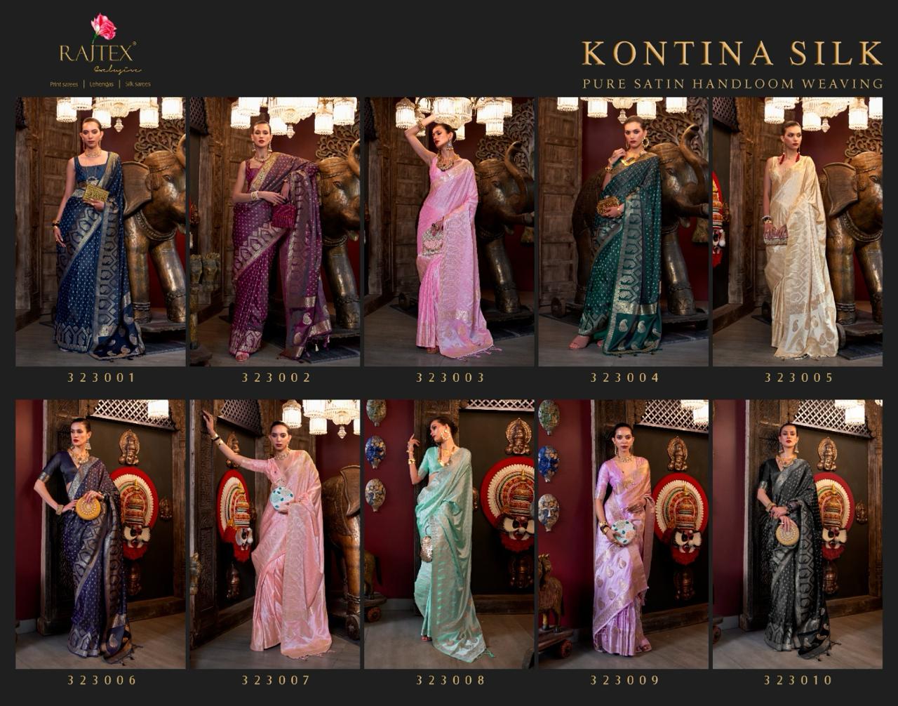 Kontina Rajtex Handloom Silk Sarees