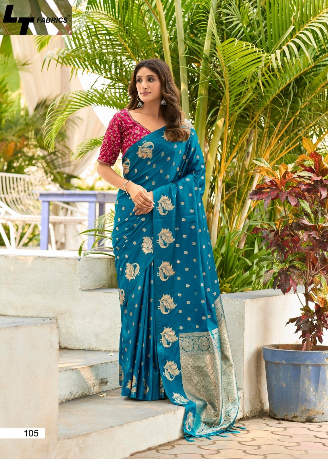 Kontina Vol 1 Lt Fabrics Satin Sarees Supplier Gujarat