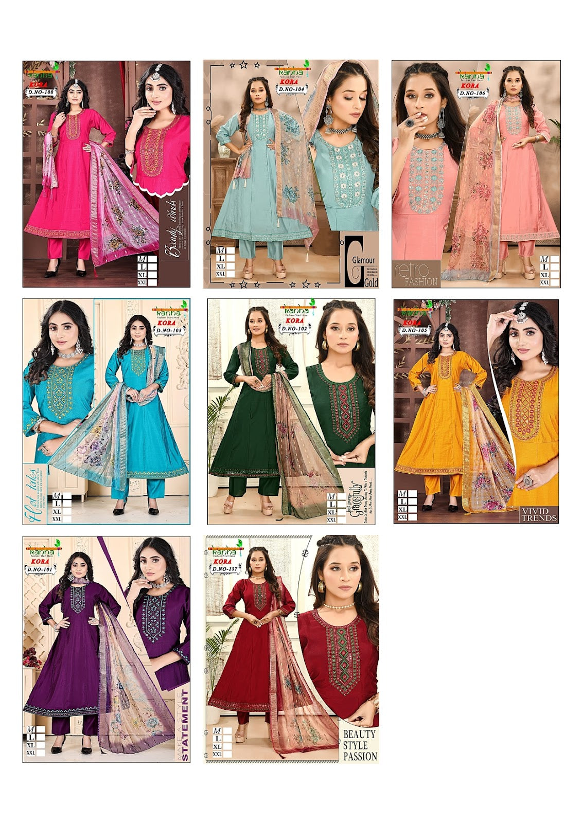 Kora Kanha Roman Readymade Anarkali Suits Manufacturer