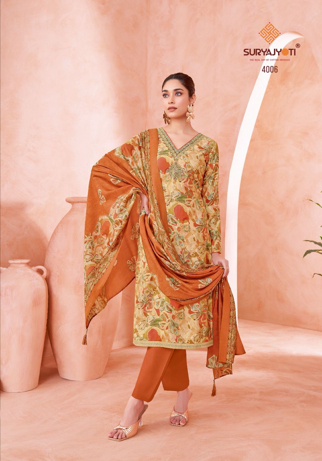 Kora Vol 4 Suryajyoti Modal Pant Style Suits Exporter Ahmedabad