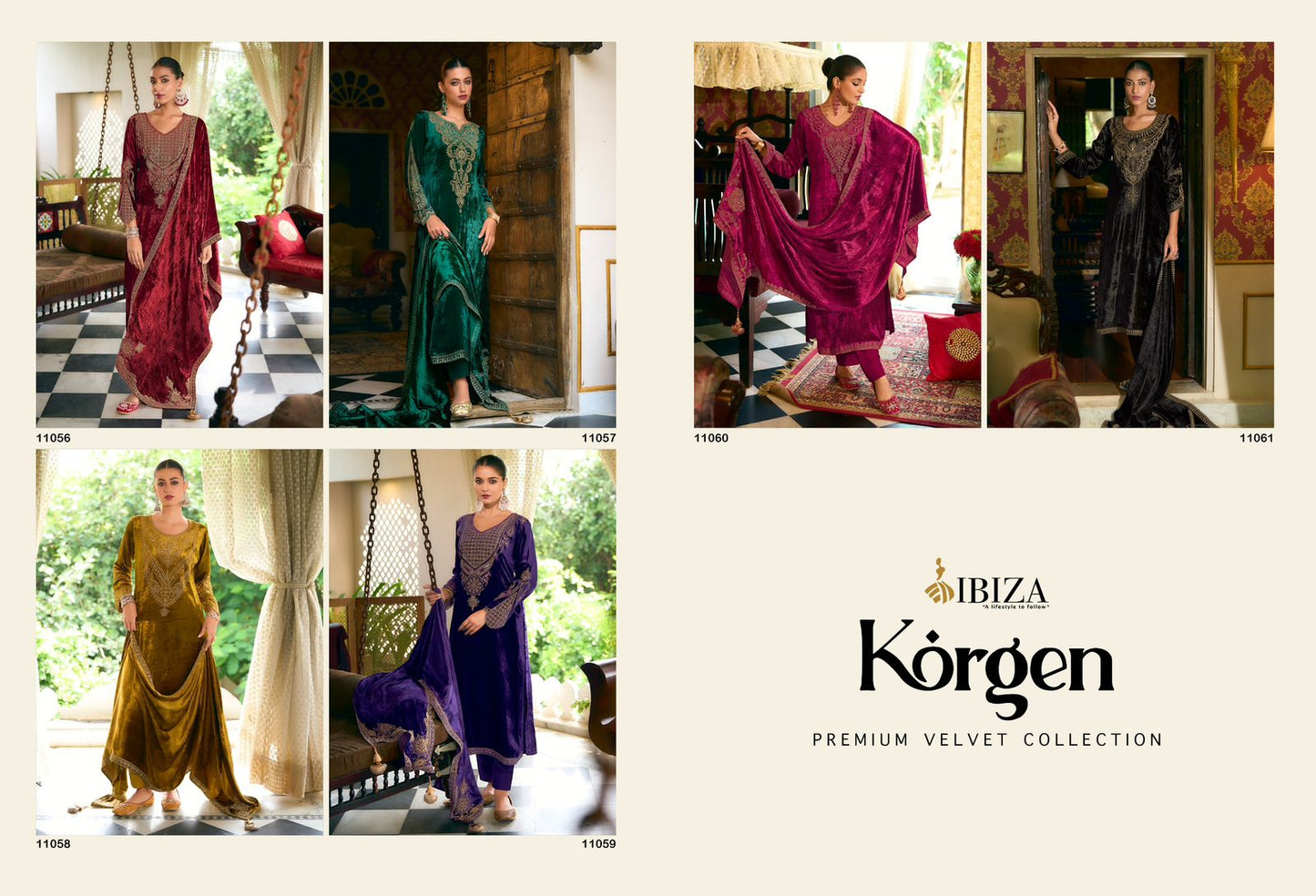 Korgen Ibiza Viscose Velvet Suits Wholesale Price