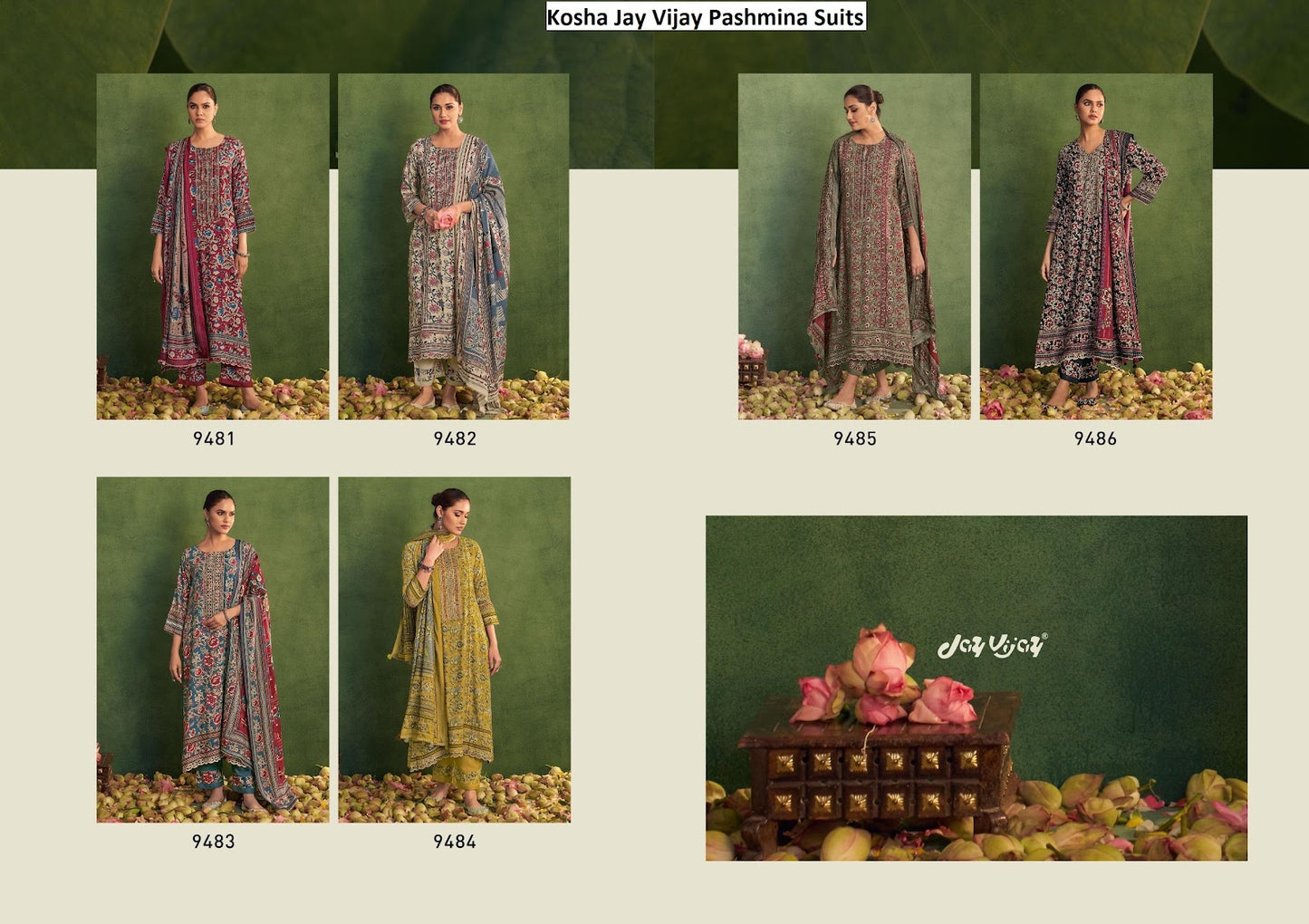 Kosha Jay Vijay Pure Pashmina Suits Manufacturer