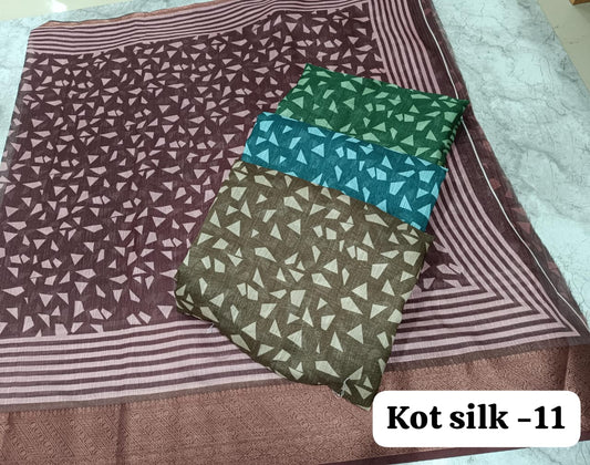 Kot Silk 11 Kalpveli Soft Cotton Sarees Wholesale Price
