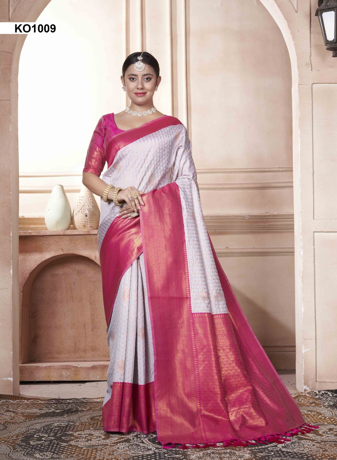 Koyal Ko1001 To Ko1016 3 Of Kanjivaram Silk Sarees Supplier