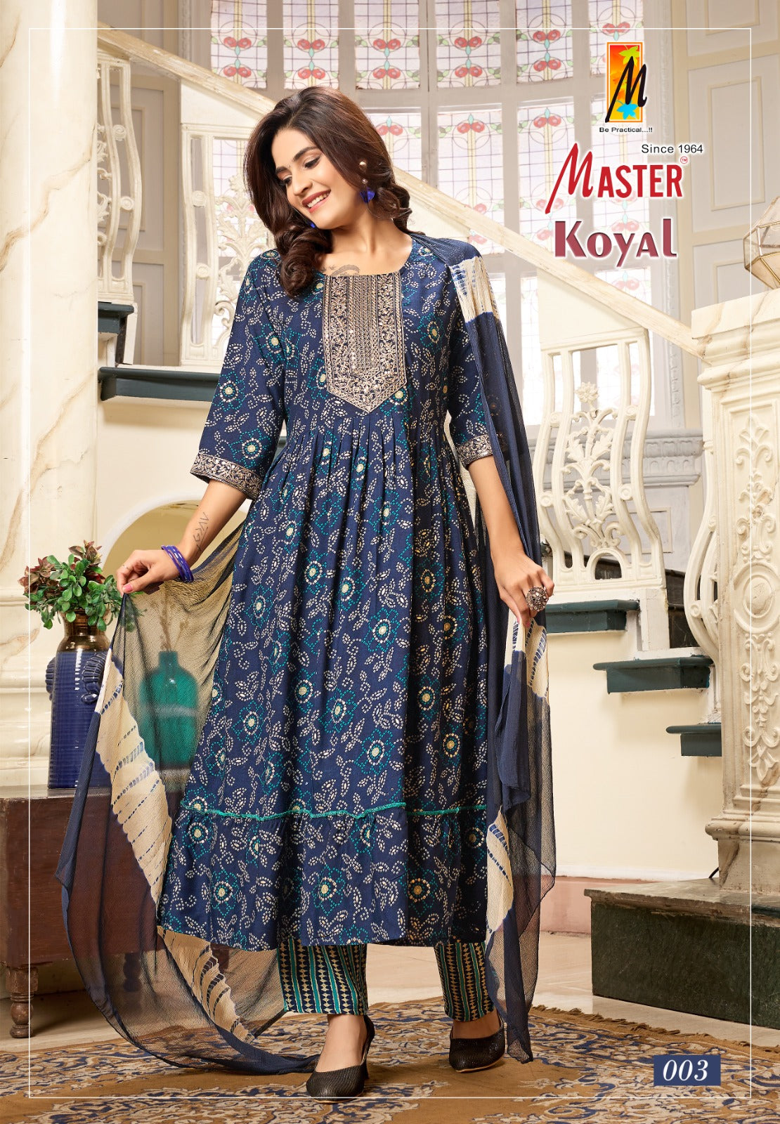 Koyal Master Rayon Foil Readymade Anarkali Suits Supplier Gujarat
