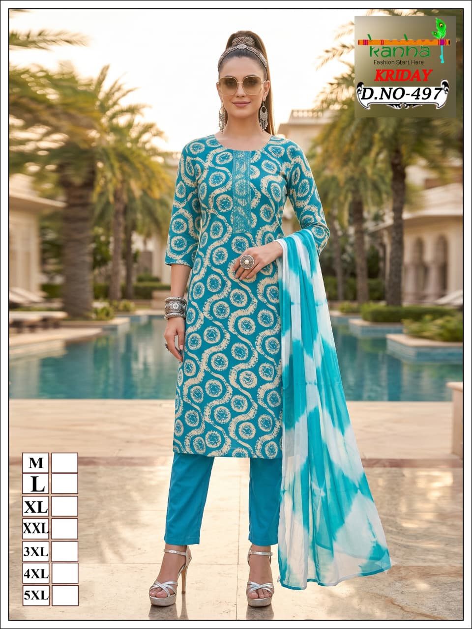 Kriday 2007 Kanha Liva Reyon Readymade Pant Style Suits Wholesale Price