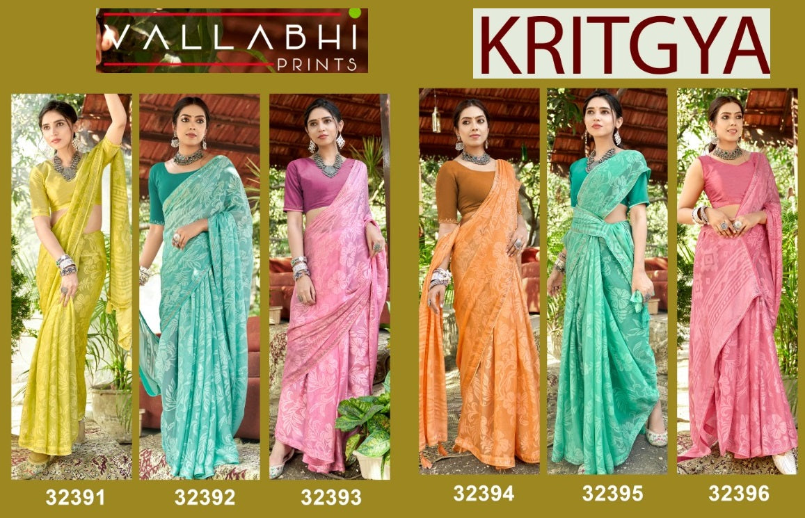 Kritgya Vallabhi Prints Brasso Sarees Manufacturer India