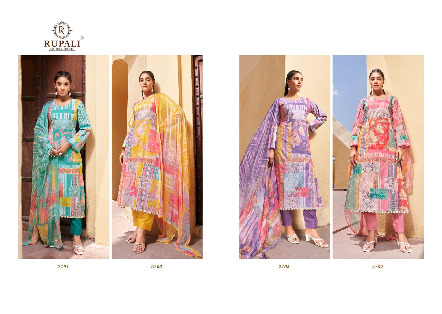 Krithi Rupali Lawn Cotton Pant Style Suits Wholesale Rate