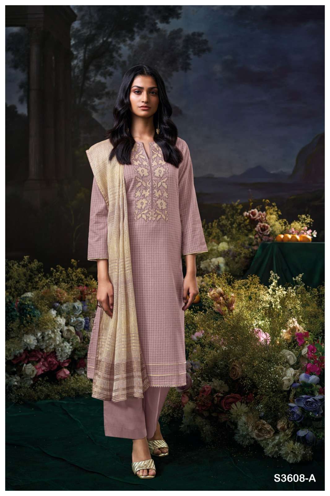 Krithya 3608 Ganga Cotton Pant Style Suits Manufacturer Gujarat