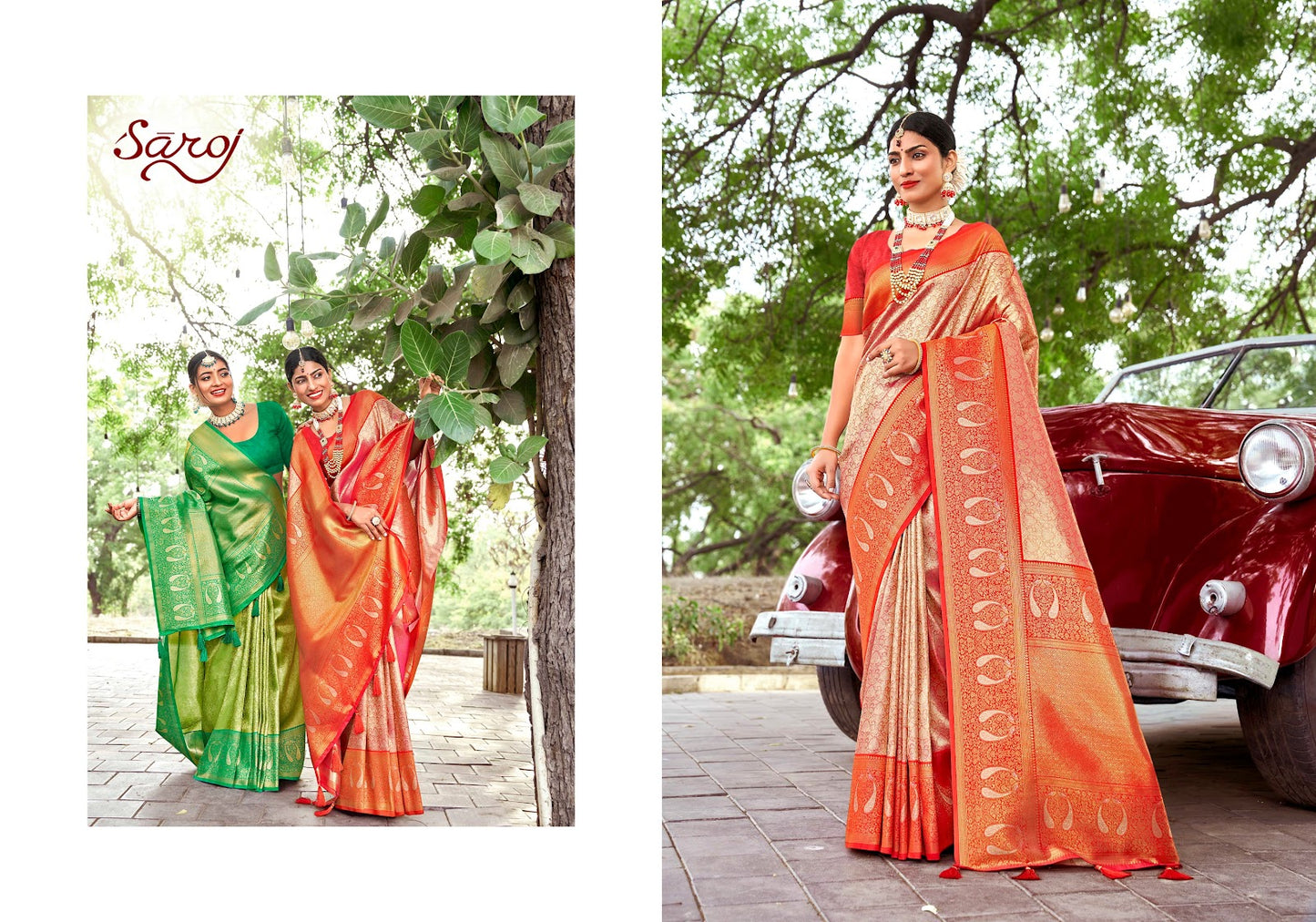 Kritigya Silk Vol 4 Saroj Tissue Sarees Exporter Gujarat