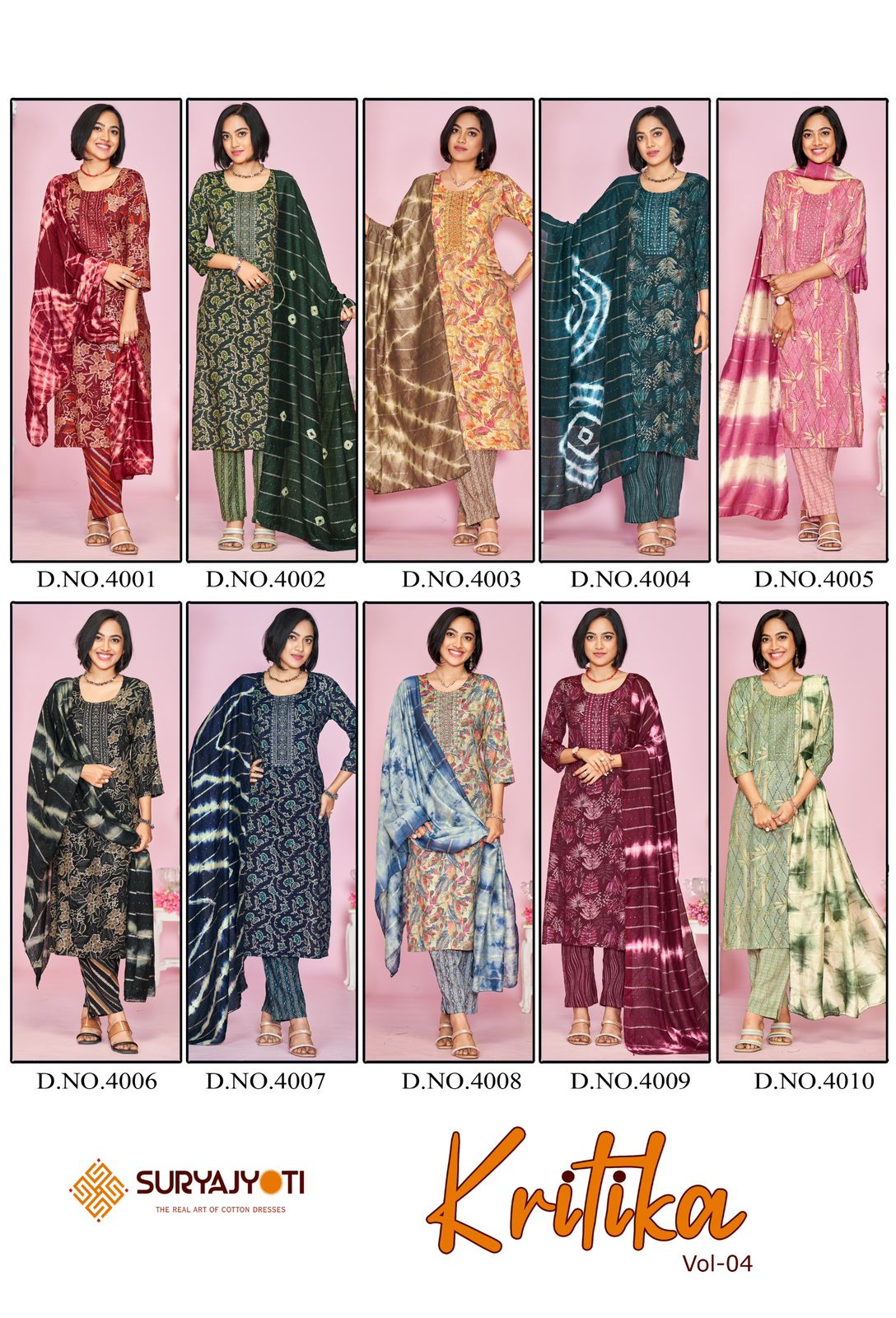 Kritika Vol 4 Suryajyoti Rayon Capsule Readymade Pant Style Suits Wholesaler
