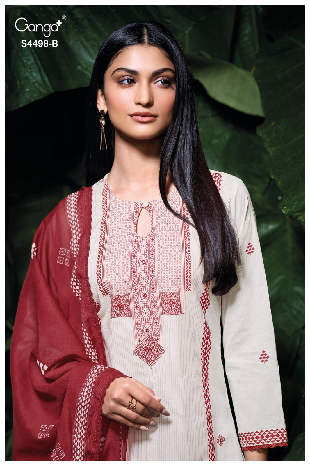 Kritsha 4498 Ganga Cotton Plazzo Style Suits Wholesaler