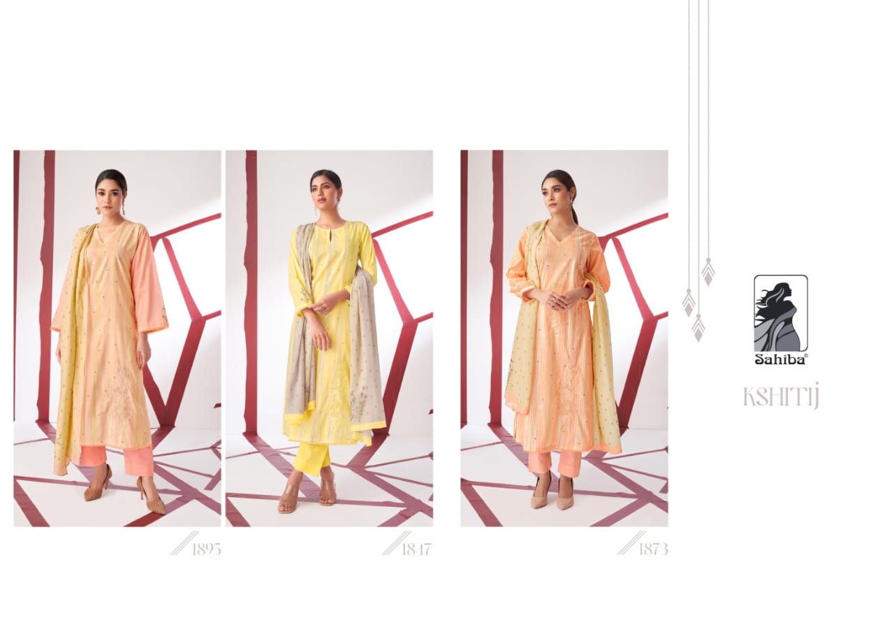 Kshitij Sahiba Lawn Cotton Pant Style Suits