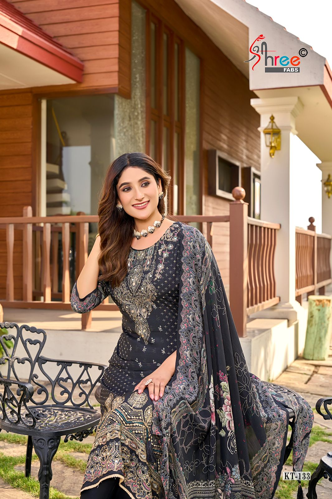 Kt 133 Shree Fabs Muslin Pakistani Salwar Suits Manufacturer