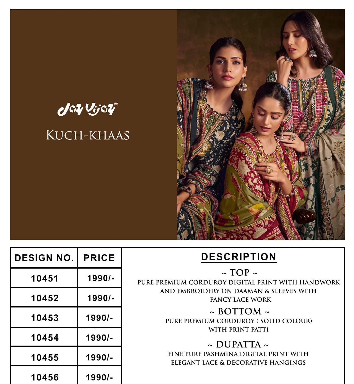 Kuch Khaas Jay Vijay Pure Pant Style Suits Manufacturer Gujarat