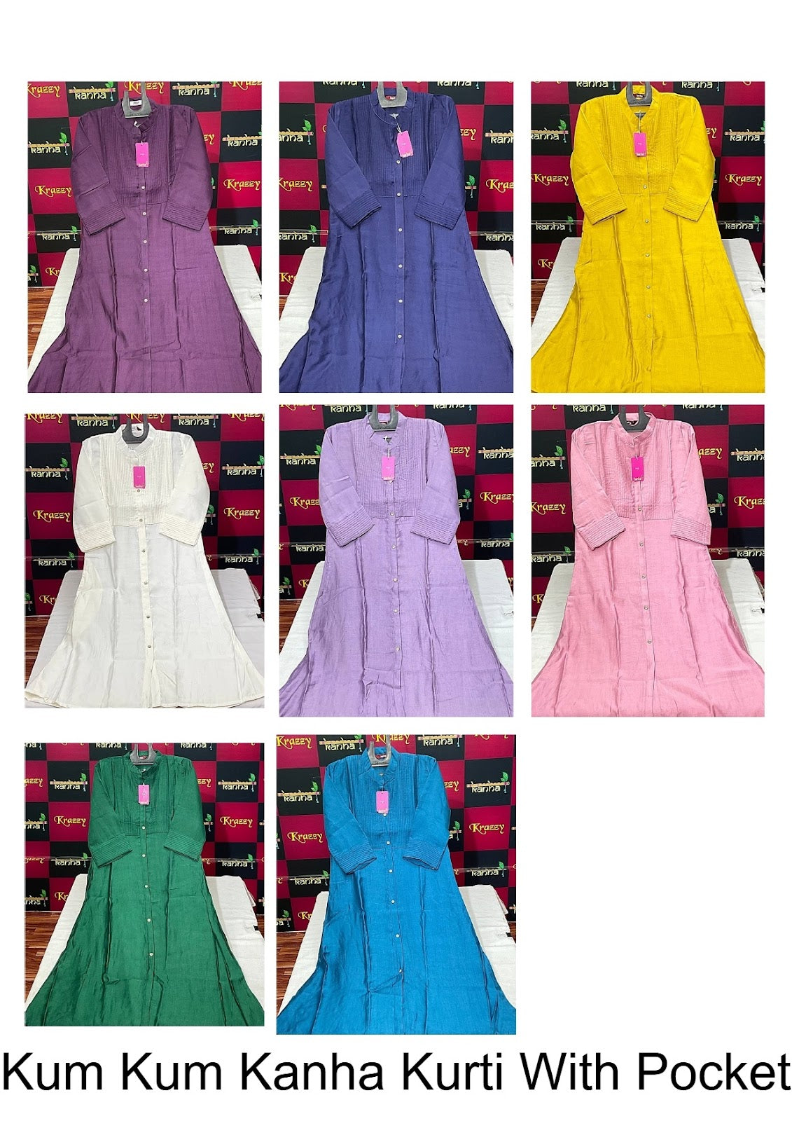 Kum Kum Kanha Vetican Kurti With Pocket Manufacturer India
