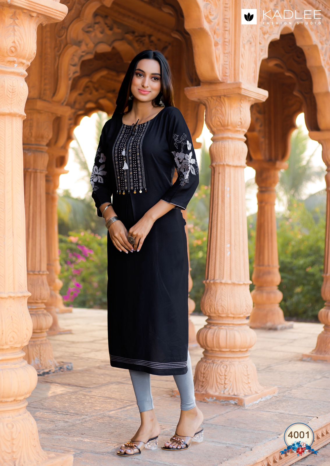 Ladlee Kadlee Rayon Knee Length Kurtis Supplier