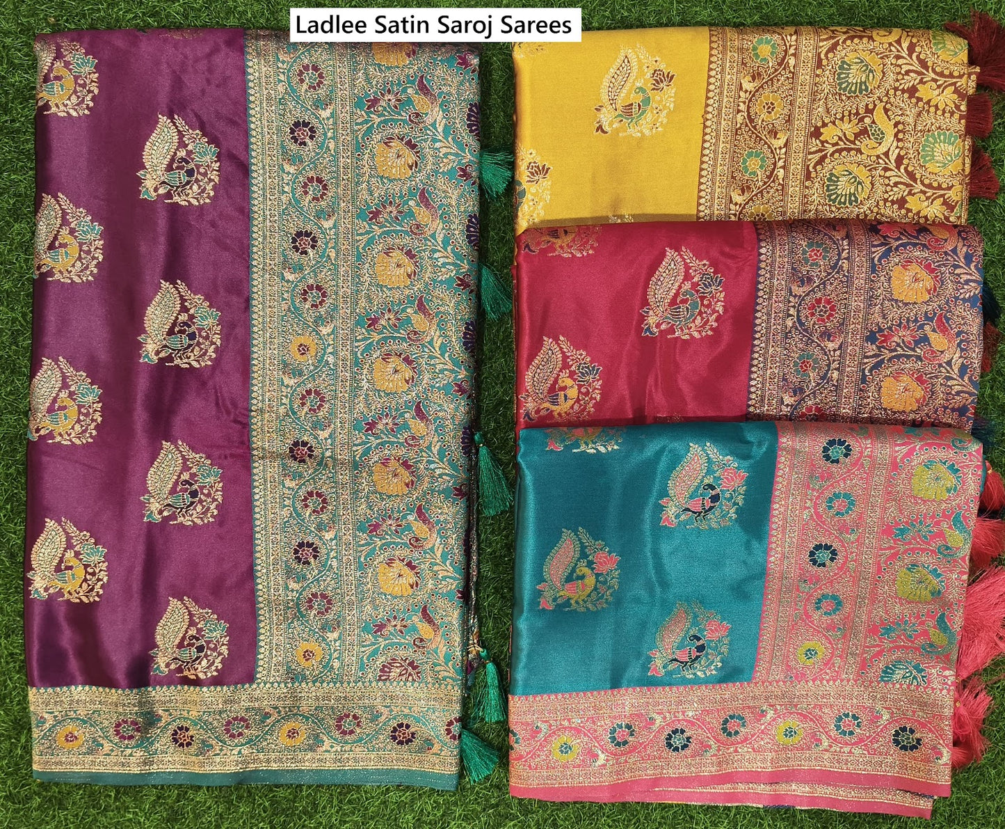 Ladlee Satin Saroj Sarees Supplier Ahmedabad