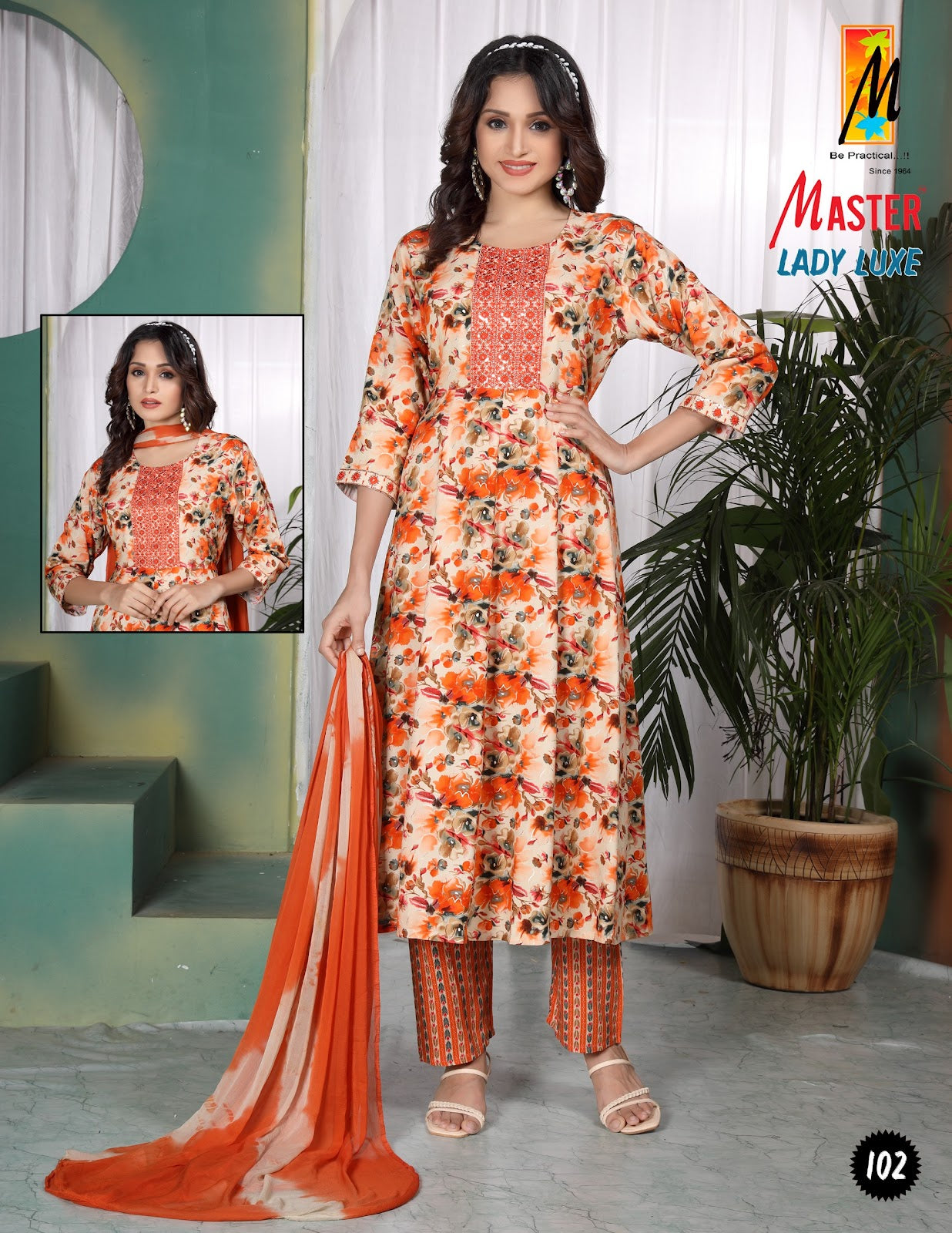 Lady Luxe Master Rayon Foil Readymade Pant Style Suits Manufacturer Ahmedabad