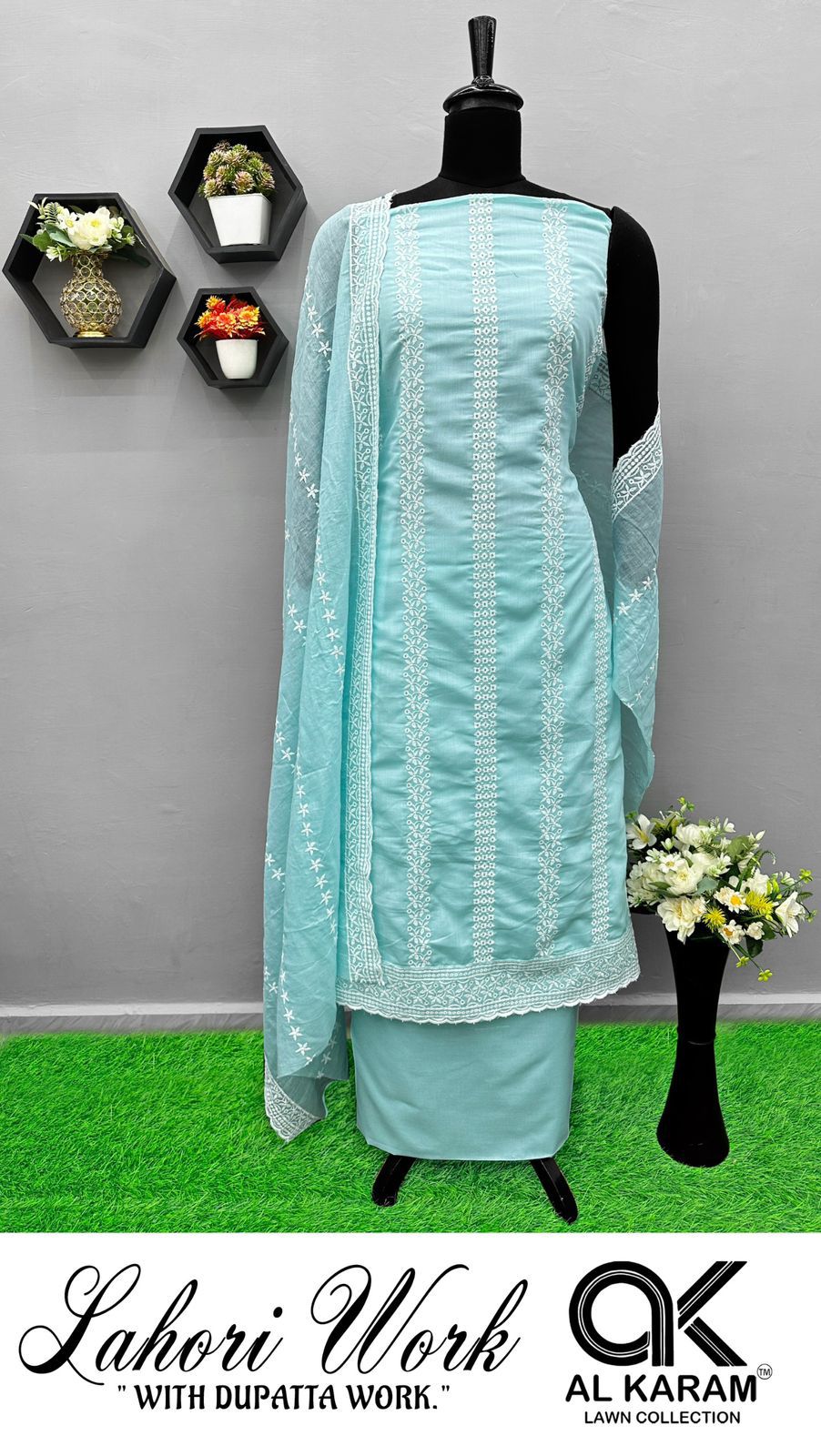 Lahori Al Karam Cotton Karachi Salwar Suits Wholesaler India