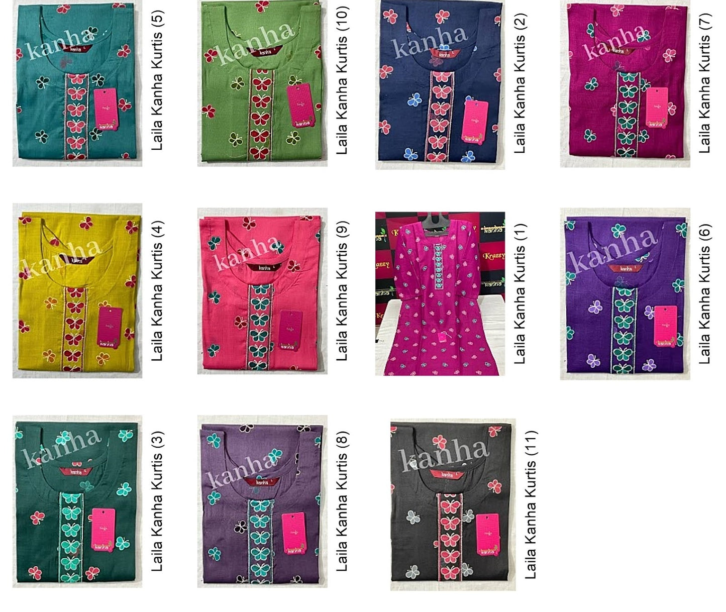 Laila Kanha Slub Kurtis Manufacturer India