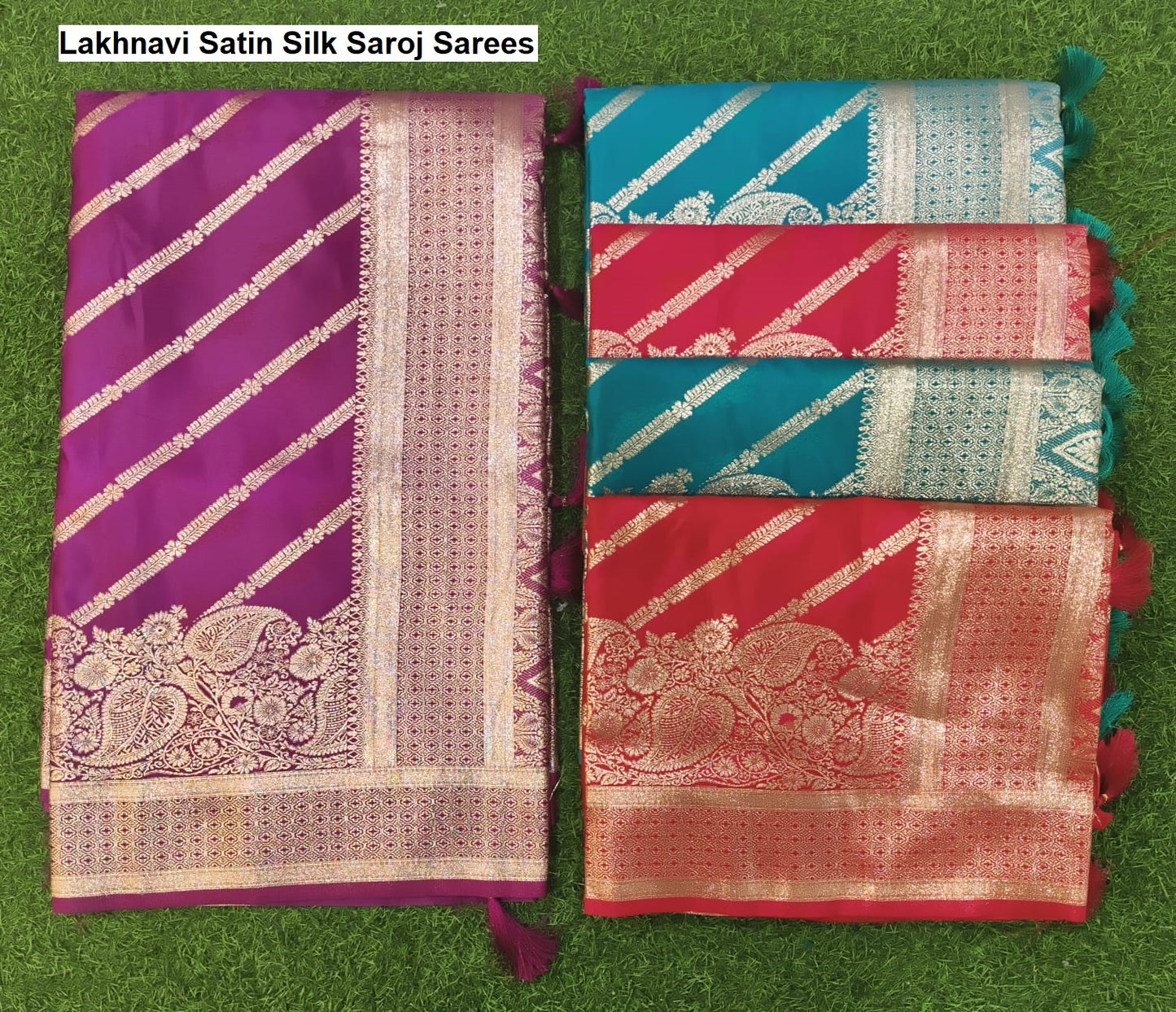 Lakhnavi Satin Silk Saroj Sarees Supplier