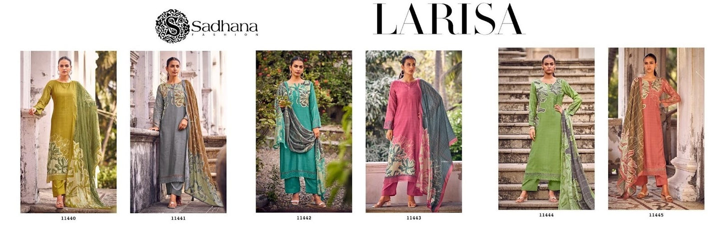 Larisa Sadhana Pure Muslin Pant Style Suits Supplier