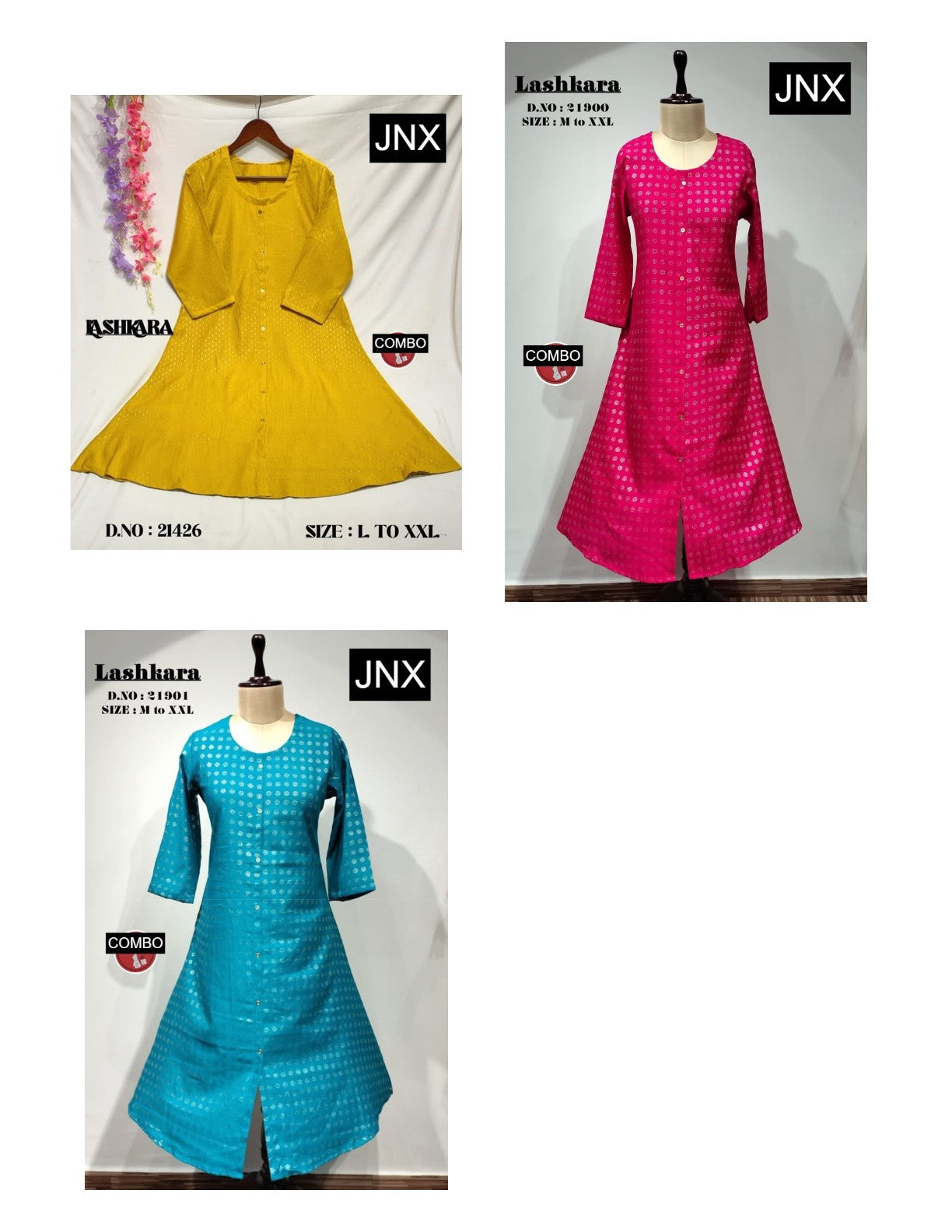 Lashkara 2212 Jnx Vertican Anarkali Kurtis Exporter Gujarat