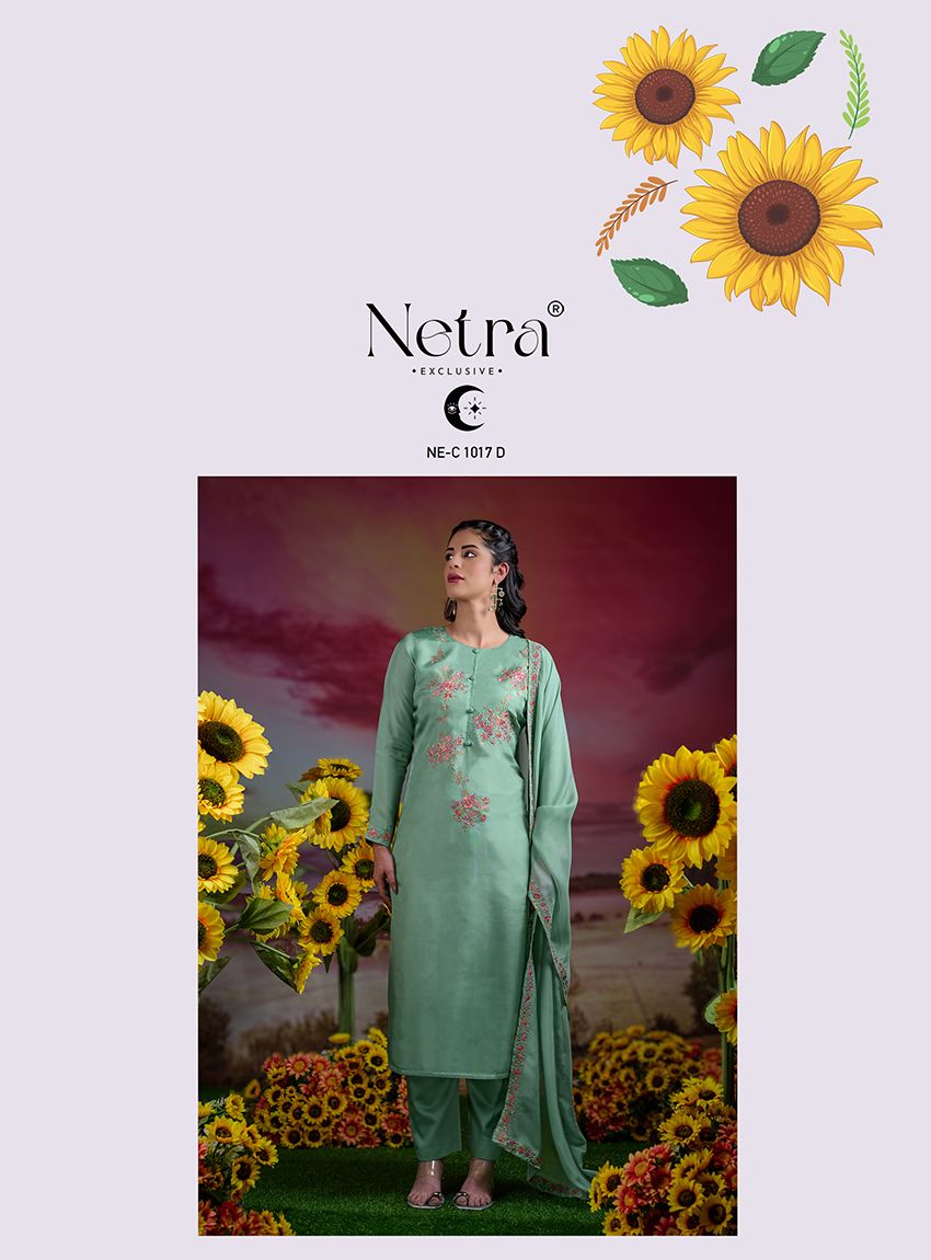 Latika Netra Silk Pant Style Suits Wholesaler Ahmedabad