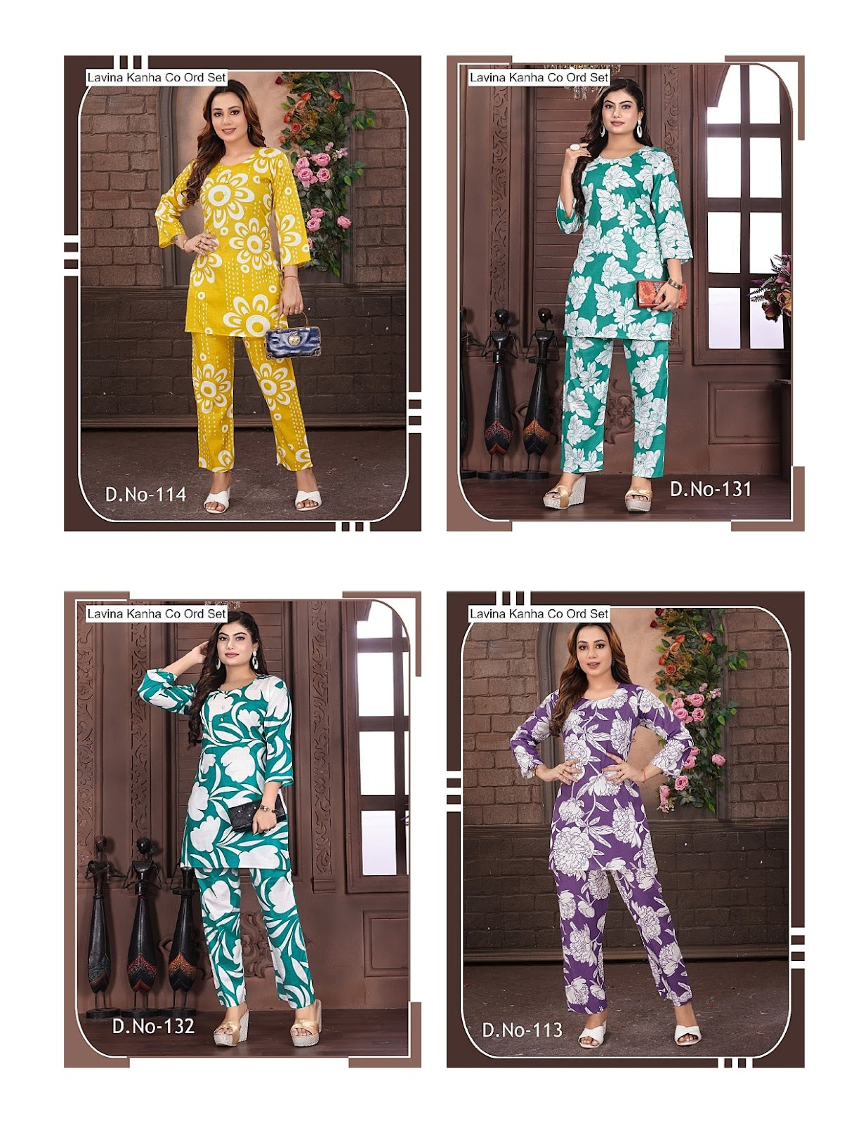 Lavina Kanha Two Tone Co Ord Set Manufacturer Ahmedabad