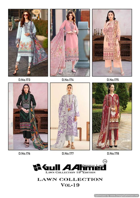 Lawn Collection Vol 19 Gul Ahmed Lawn Cotton Karachi Salwar Suits