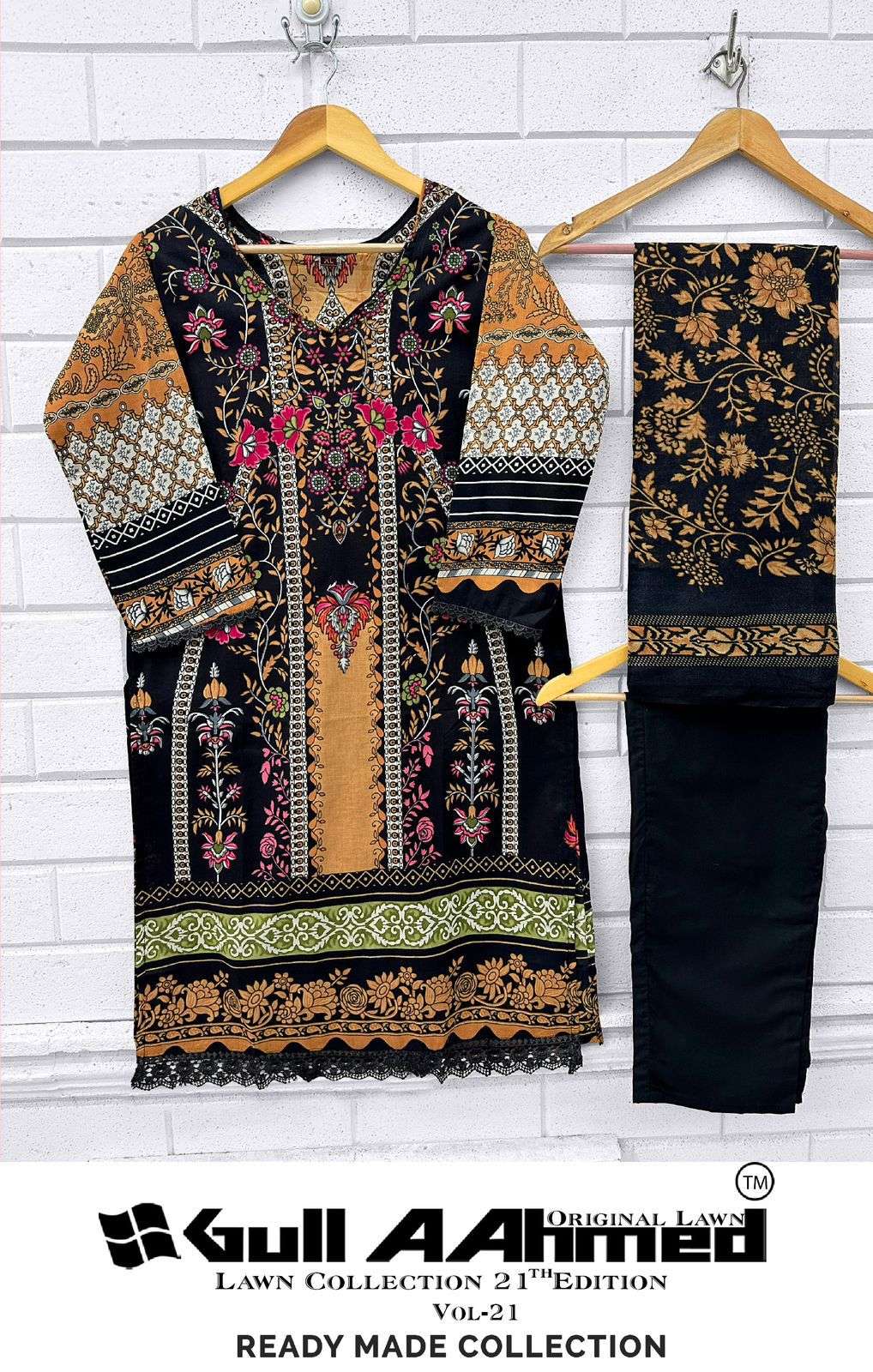 Lawn Collection Vol 21 Gul Ahmed Lawn Cotton Karachi Readymade Suits Exporter Ahmedabad