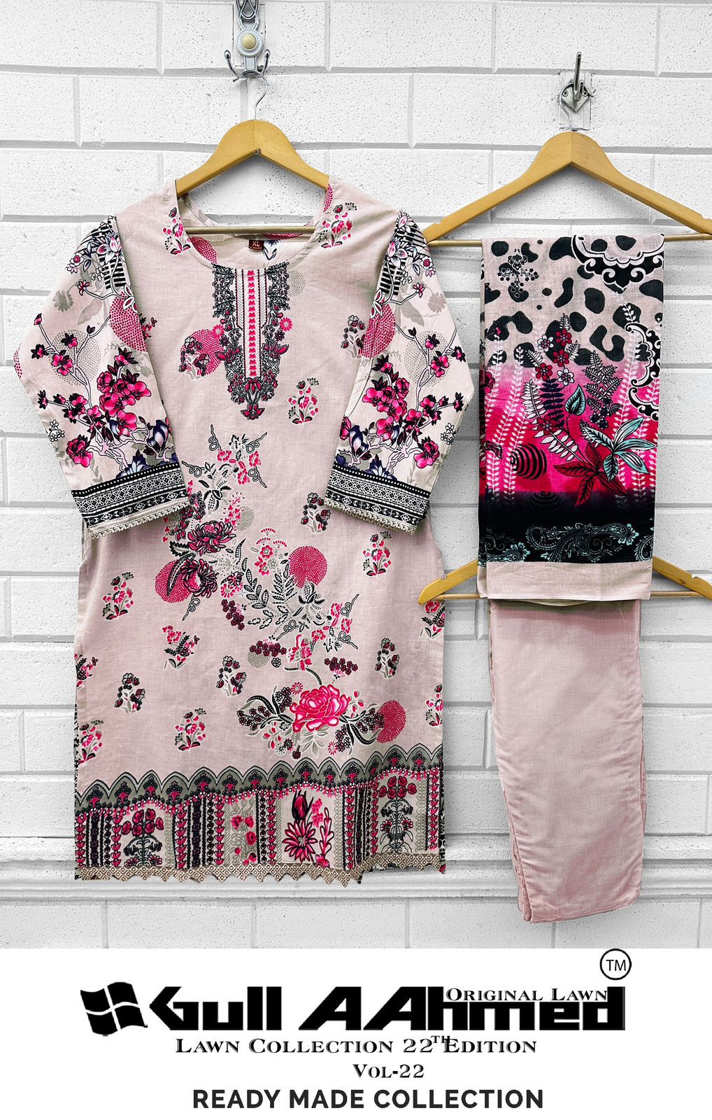 Lawn Collection Vol 22 Gul Ahmed Karachi Readymade Suits Wholesale Rate
