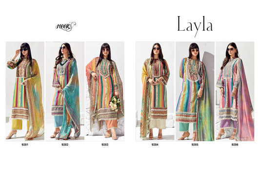 Layla Kimora Heer Cotton Lawn Pant Style Suits