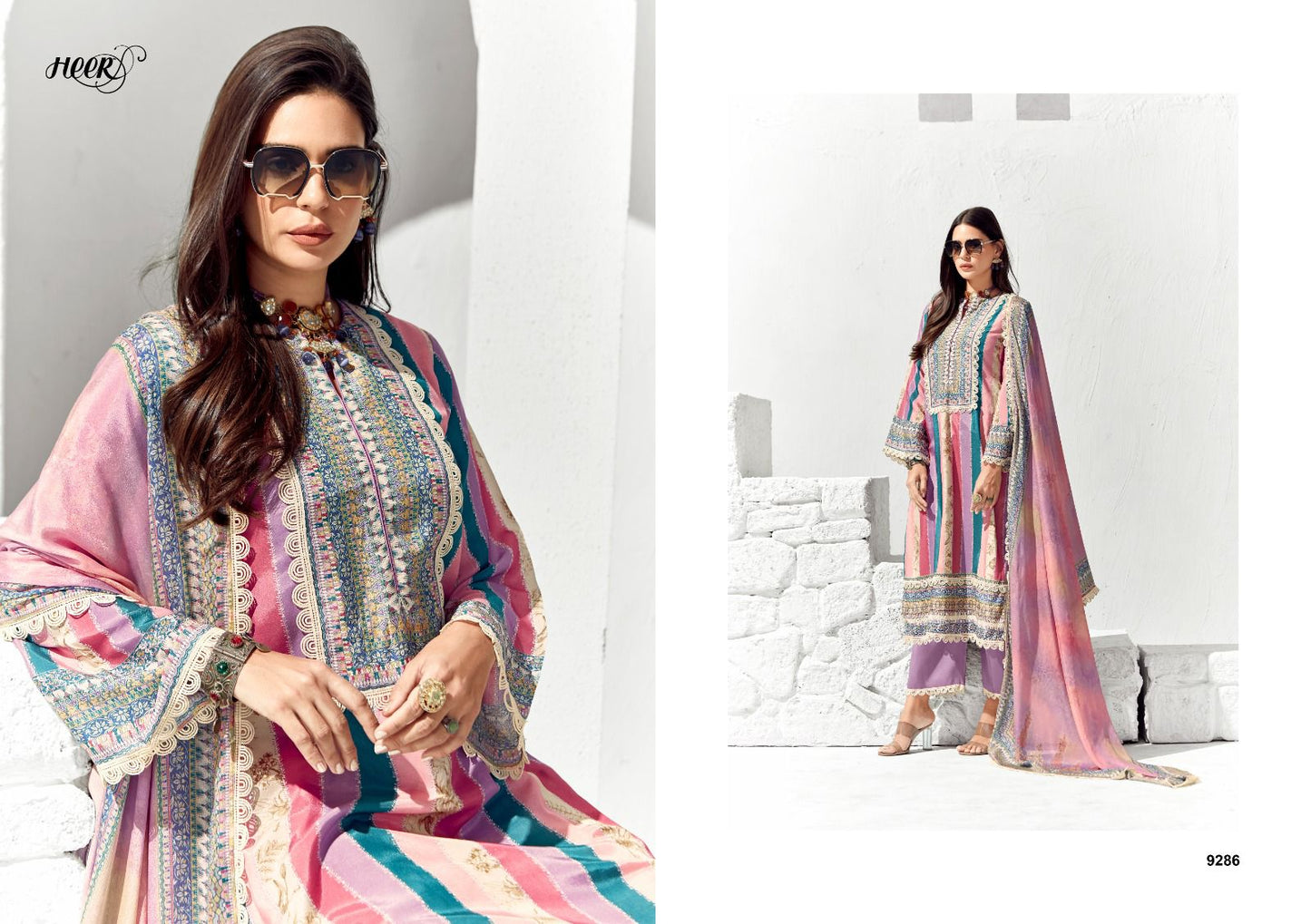 Layla Kimora Heer Cotton Lawn Pant Style Suits
