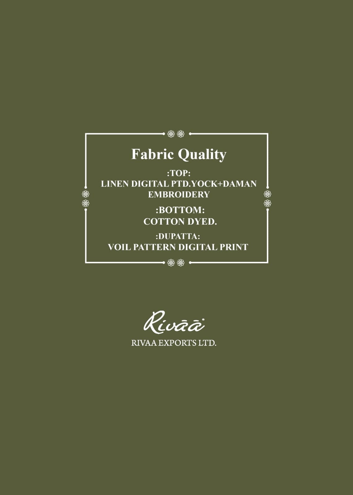 Leena 4 Rivaa Linen Pant Style Suits Exporter