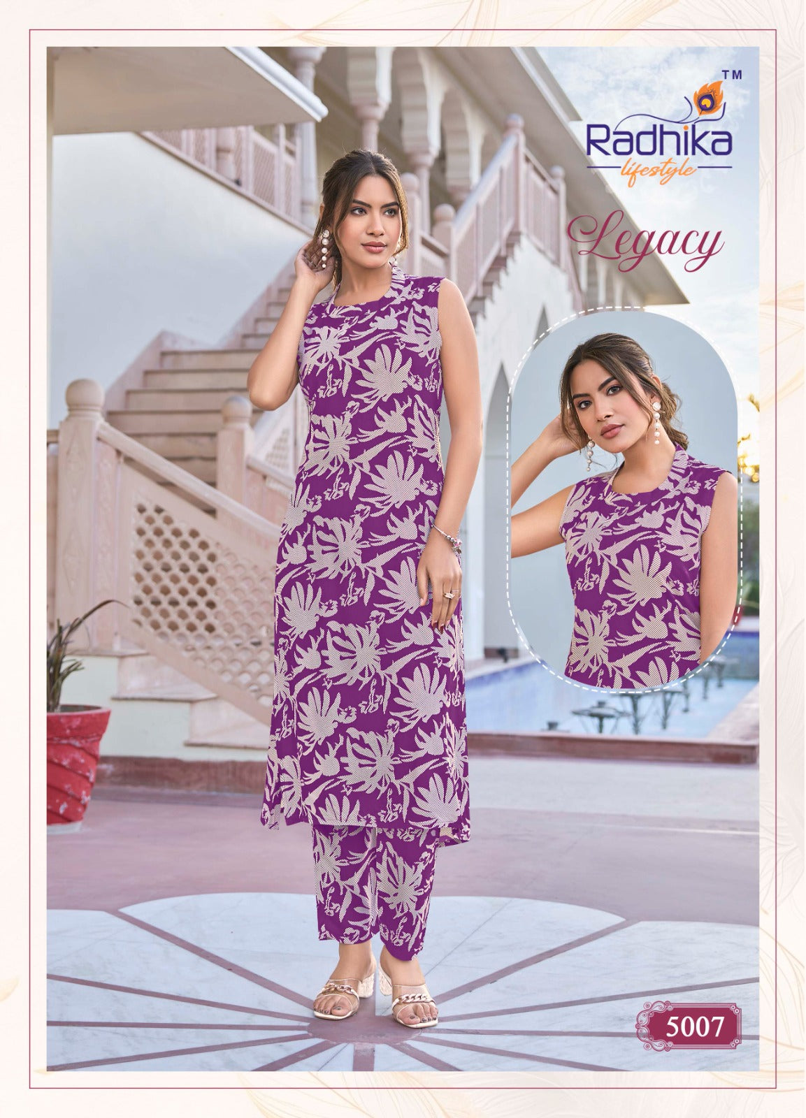 Legacy Vol 5 Radhika Lifestyle Heavy Reyon Co Ord Set Wholesaler Gujarat