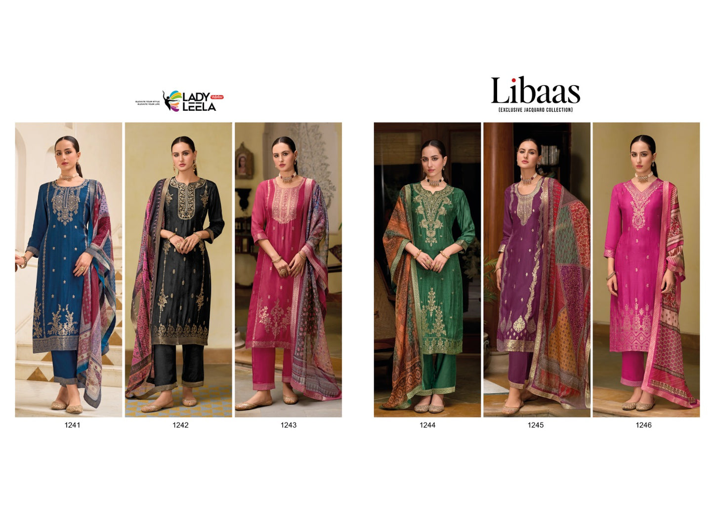Libaas 2 Ladyleela Viscose Readymade Pant Style Suits
