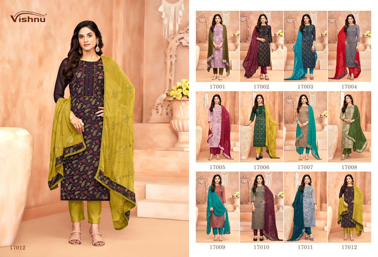 Libaas Vishnu Impex Georgette Pant Style Suits Wholesale Price
