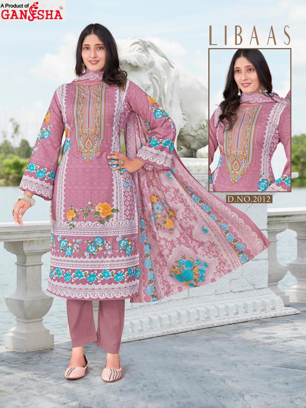 Libaas Vol 2 Ganesha Cotton Karachi Salwar Suits Supplier Gujarat