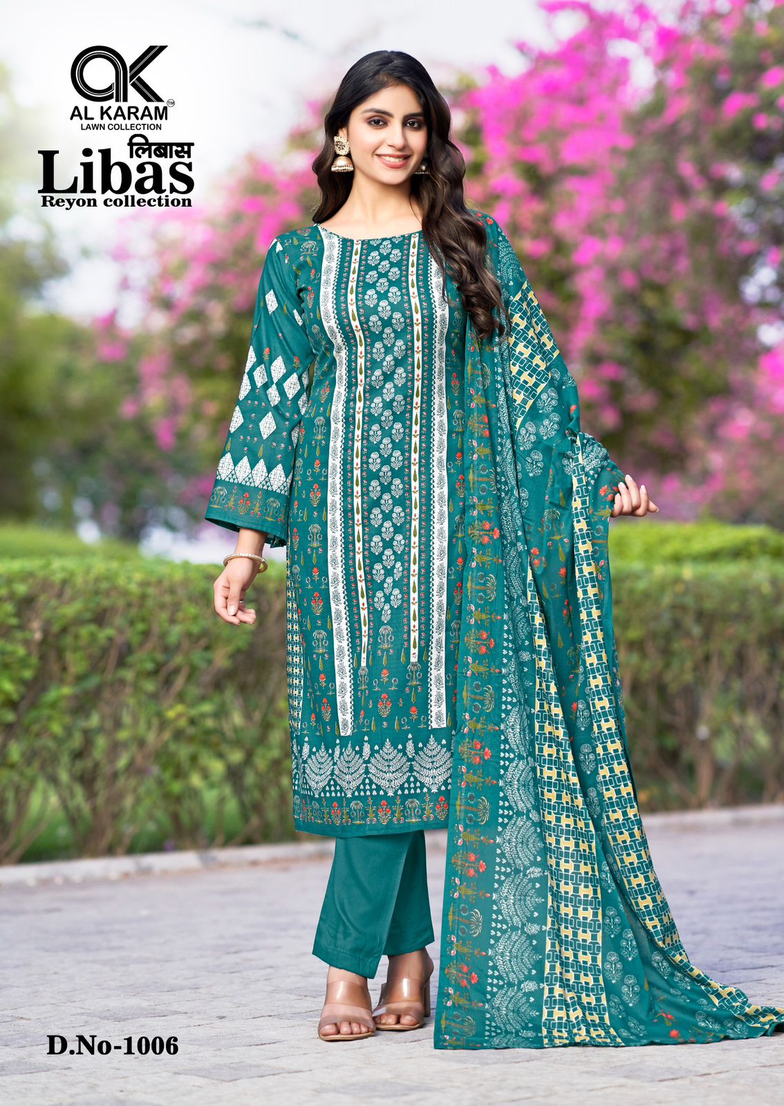 Libas Al Karam Viscose Rayon Karachi Salwar Suits Wholesaler