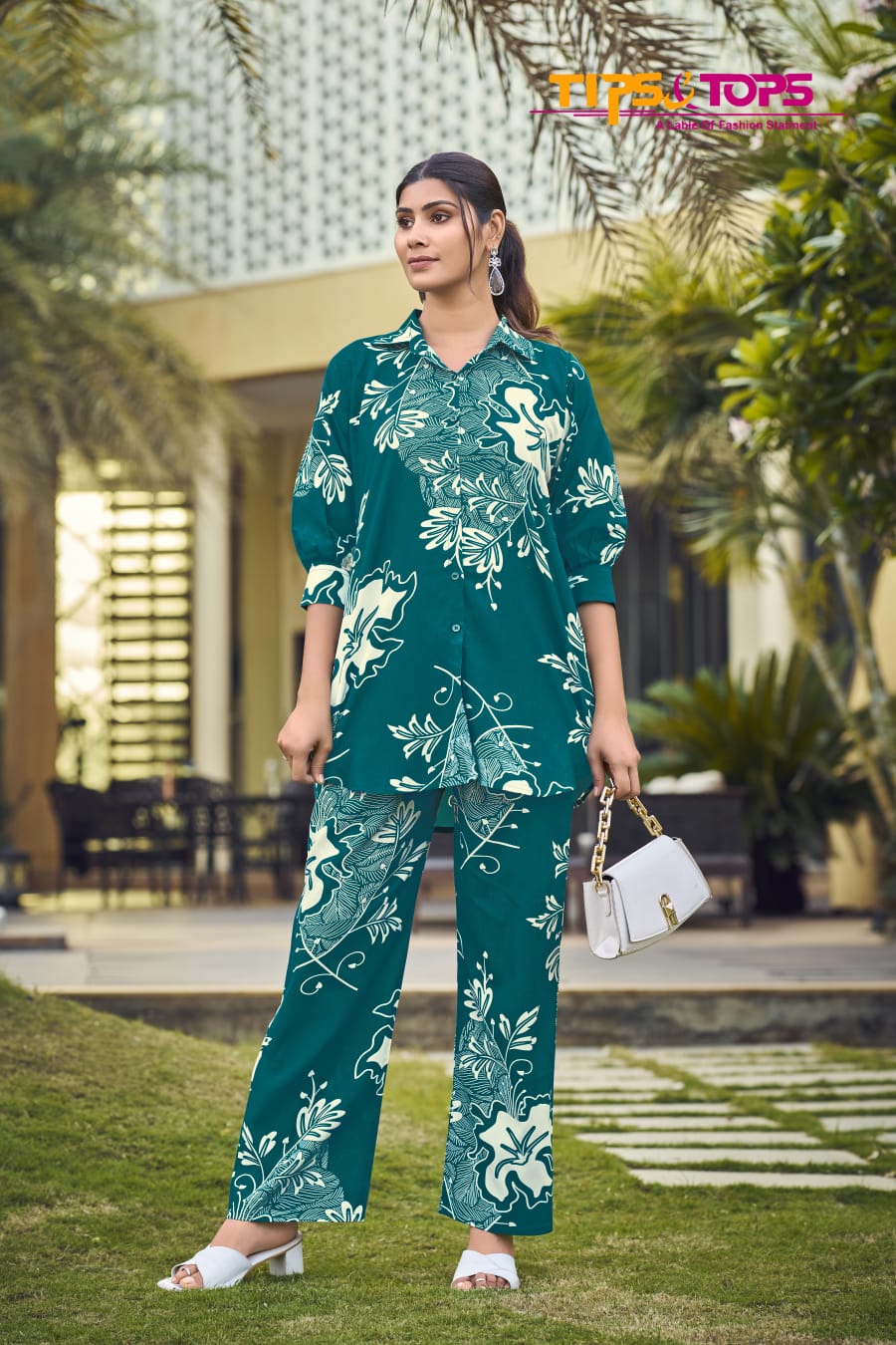 Lifestyle Tips Tops Reyon Co Ord Set Wholesaler Gujarat