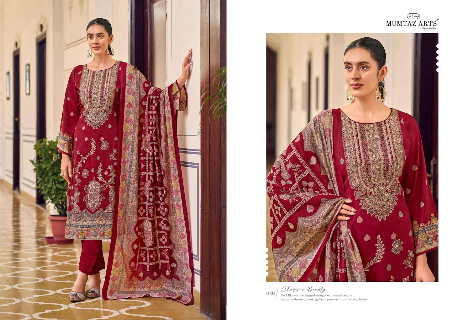 Lilly Petals Mumtaz Arts Modal Silk Karachi Salwar Suits Wholesale Rate